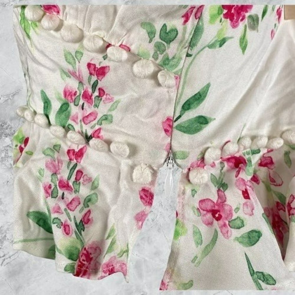 MAJORELLE Lakeland Floral Crop Top - White Raspberry - Picture 7 of 8